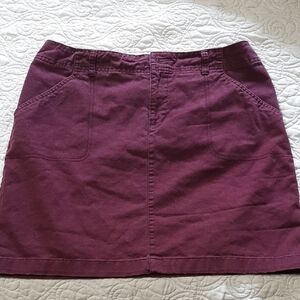 Dockers Women's A-Line Skirt in Deep Plum